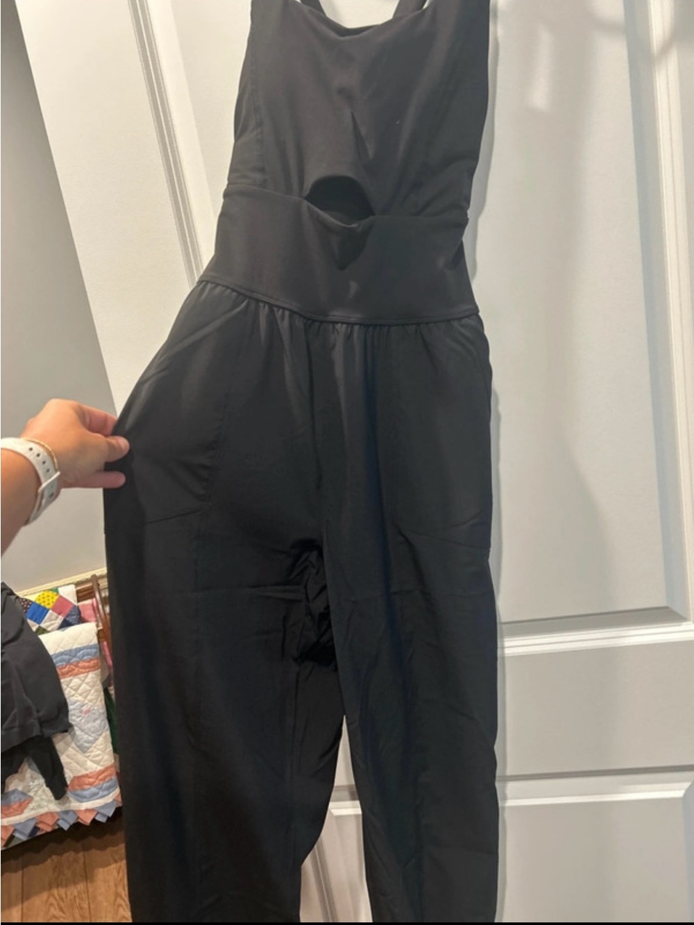 Black Talula Women's Sleeveless Jumpsuit with Cutout